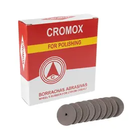 Roda de Borracha Abrasiva Marrom – Cromox
