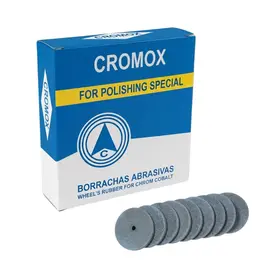 Roda de Borracha Abrasiva Special Azul – Cromox