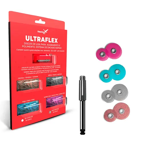 Kit Disco de Lixa Ultraflex com Sistema de Encaixe Rápido – American Burrs