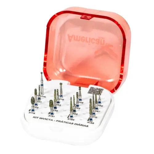 KIT INVICTA DENTISTICA CEULP / ULBRA - 18390 - AMERICAN BURRS