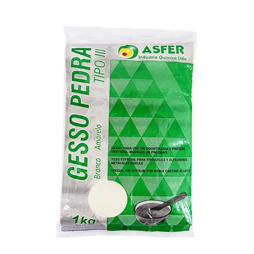 GESSO PEDRA AMARELO TIPO III - 1KG - ASFER