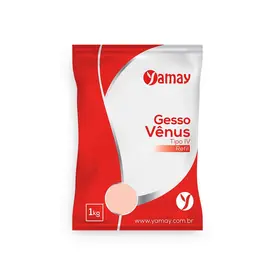 Refil Gesso Venus Salmão Tipo IV 1kg – Yamay