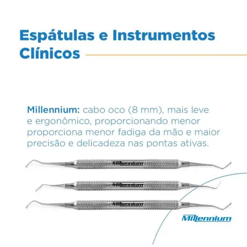 ESPATULA DE INSERÇÃO DE FIO RETRATOR DUPLA N° 3059 MILLENNIUM - GOLGRAN