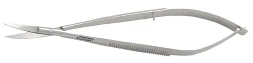 TESOURA CASTROVIEJO 14CM CURVA C/ SERRILHA GOLGRAN