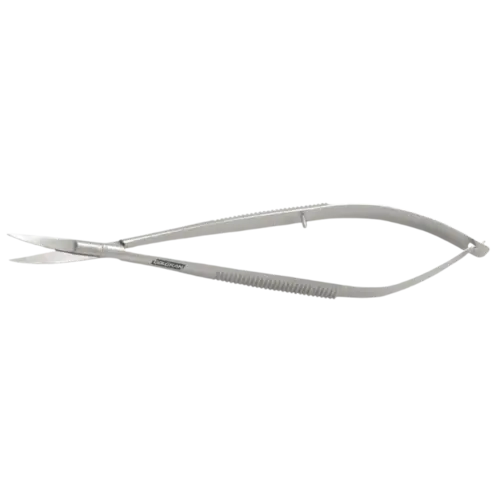 TESOURA CASTROVIEJO 14CM CURVA C/ SERRILHA GOLGRAN