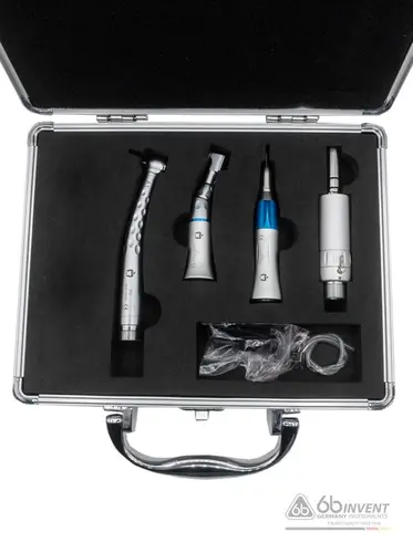 KIT ACADEMICO 4 PECAS S/LED ALTA ROTACAO PRATA PUSH BUTTOM  - 6B INVENT