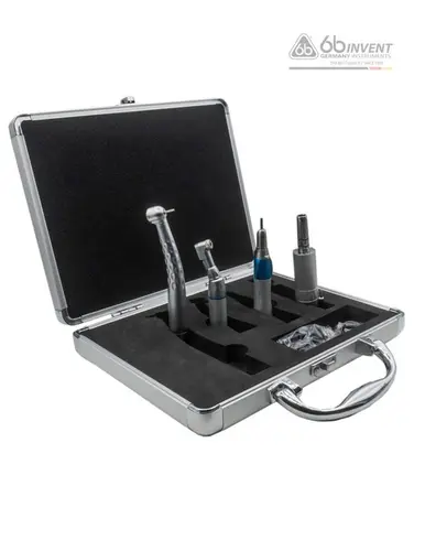 KIT ACADEMICO 4 PECAS S/LED ALTA ROTACAO PRATA PUSH BUTTOM  - 6B INVENT