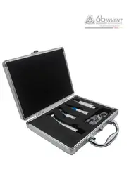 KIT ACADEMICO 4 PECAS S/LED ALTA ROTACAO PRATA PUSH BUTTOM  - 6B INVENT