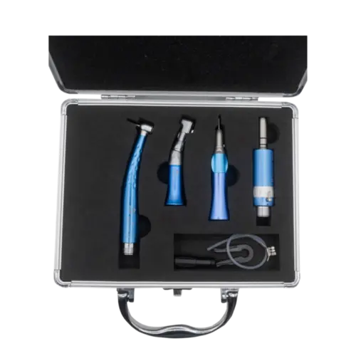 KIT ACADEMICO 4 PECAS S/LED ALTA ROTACAO PUSH BUTTOM AZUL  - 6B INVENT
