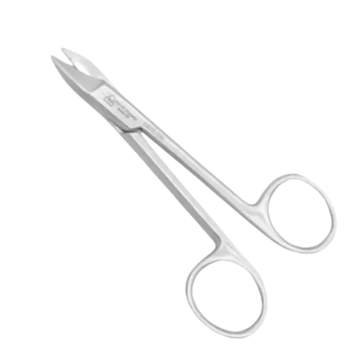 TESOURA OURO RETA 1:2 SERRILHADA 11CM - 6B INVENT