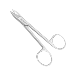 TESOURA OURO RETA 1:2 SERRILHADA 11CM - 6B INVENT