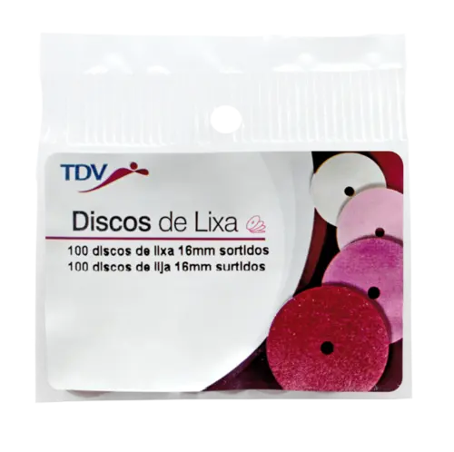 DISCO DE LIXA P RESINA 16MM GROSSO C/100 REF 3029G - TDV