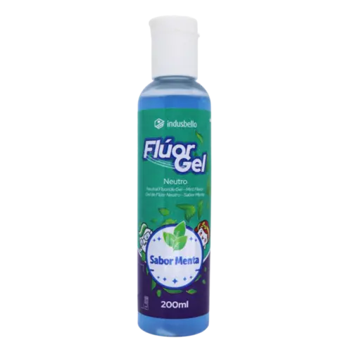 FLUOR GEL NEUTRO 200 ML MENTA AZUL - INDUSBELLO