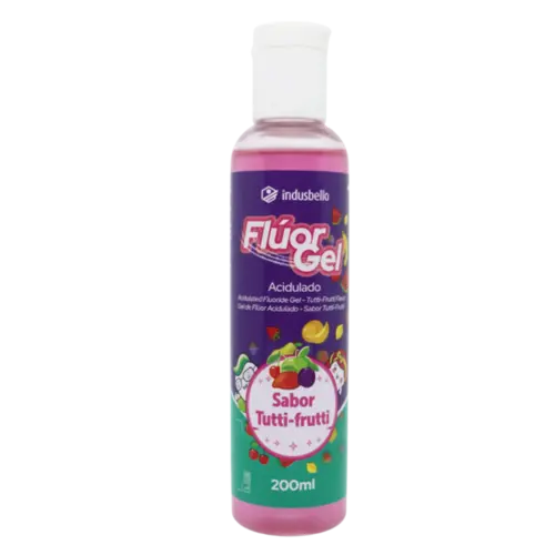FLUOR GEL ACIDULADO 200 ML TUTTI FRUTTI ROSA - INDUSBELLO