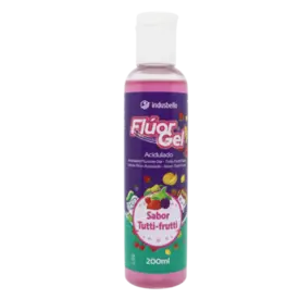 FLUOR GEL ACIDULADO 200 ML TUTTI FRUTTI ROSA - INDUSBELLO