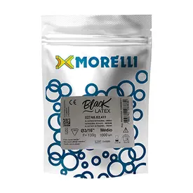60.02.411 ELAST INTRA ANTIMICROBI BLACK 3/16 MEDIO