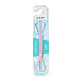 78.02.001 LIMPADOR DE LINGUA AZUL E ROSA MORELLI