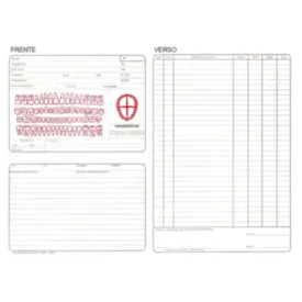 FICHA CLINICA DUPLA C/100 UNID - SE COMERCIAL