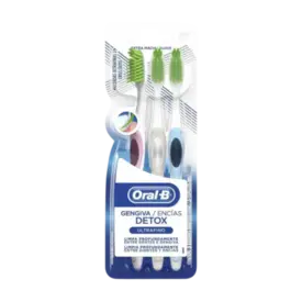 ESCOVA DENTAL ADULTO GENGIVA - DETOX 3UN ORAL-B