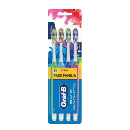ESCOVA DENTAL INDICATOR PLUS COLORS 35 4UN ORAL B