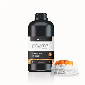 RESINA PRIZMA 3D CASTABLE - DLP/LCD LARANJA  250GR - MAKERTECH LABS