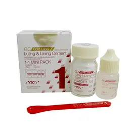 IONOMERO DE VIDRO CIMENTAÇÃO/FORRAMENTO AUTO GOLD - LABEL1 C/F PO 15G + LIQ 8ML GC