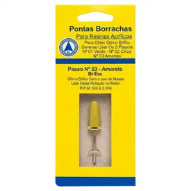 BORRACHA MONT. ABRAS. P. RES. ACRILICA COR AMARELA - CROMOX