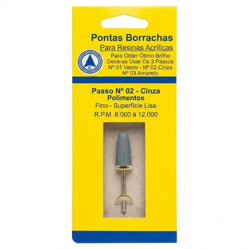BORRACHA MONT. ABRAS. P. RES. ACRILICA COR CINZA - CROMOX