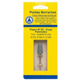 BORRACHA MONT. ABRAS. P. RES. ACRILICA COR CINZA - CROMOX