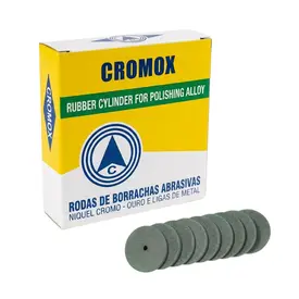 RODA VERDE DE BORRACHA ABRASIVA UN - CROMOX
