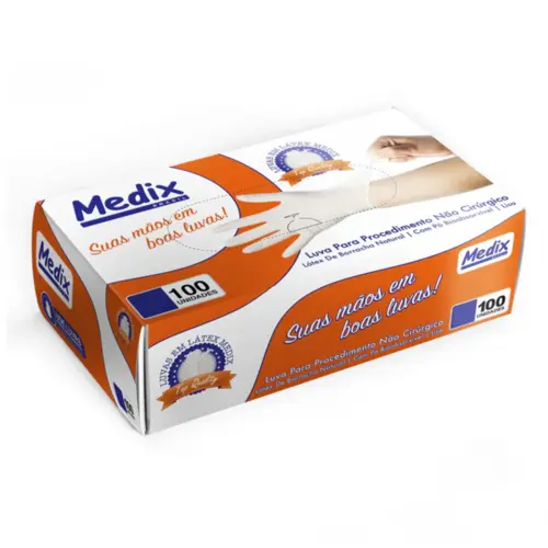 LUVA PROCEDIMENTO C100 UND LATEX TAM G - MEDIX