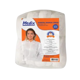AVENTAL MANGA LONGA 30GR MEDIX 10UN