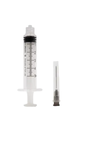 SERINGA 5ML C/AG LUER LOCK 25X0.70 (22G) UND MEDIX