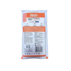 LUVA CIR LATEX SUPREME C/PO MEDIX TAM 6.5 PAR