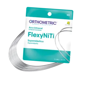 ARCO FLEXY NITI SUPER ELASTICO - REDONDO 0.020 - SUPERIOR - 10 UN - ORTHOMETRIC