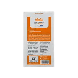 LUVA CIRURGICA LATEX C/PO MEDIX TAM 6.5 PAR