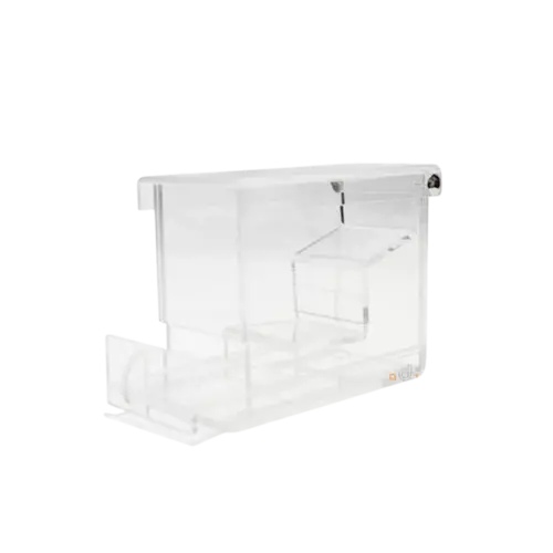 P16C- PORTA ROLETE DE ALGODAO COM TAMPA- CRISTAL