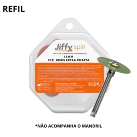 DISCO DE LIXA 25X JIFFY SPIN DISK EXTRA COARSE 14MM (GREEN DISC) - ULTRADENT