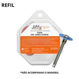 DISCO DE LIXA 25X JIFFY SPIN DISK COARSE 10MM (BLUE DISC REFILL) - ULTRADENT