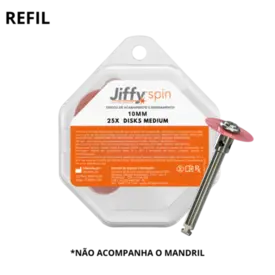 DISCO DE LIXA 25X JIFFY SPIN DISK MEDIUM 10MM (RED DISC REFILL) - ULTRADENT