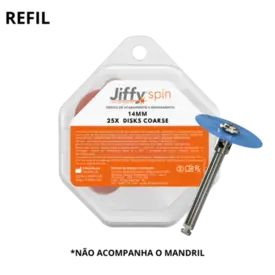 DISCO DE LIXA 25X JIFFY SPIN DISK COARSE 14MM (BLUE DISC REFILL) - ULTRADENT