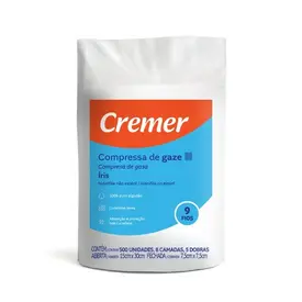 COMPRESSA DE GAZE 75X75 CREMER IRIS 9 FIOS