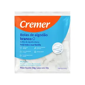 ALGODAO HIDROFILO BOLA 50G 1UNID. - CREMER