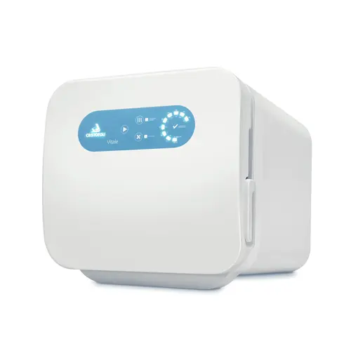 AUTOCLAVE VITALE CLASS 12 AZUL PORTUGUES - INOX 12L DIG BIVOLT CRISTOFOLI