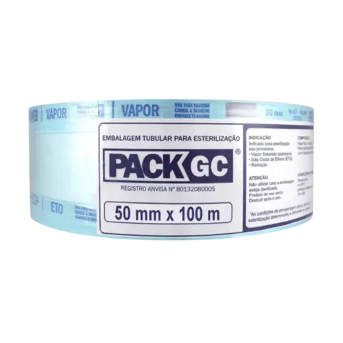 ROLO P/ ESTERELIZAÇÃO 50MMX100M - PACK GC