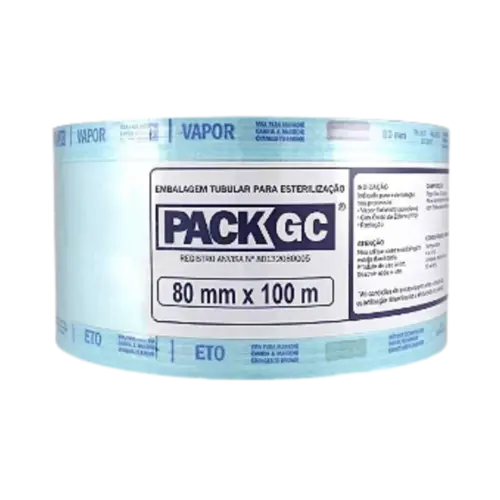 ROLO P/ ESTERELIZAÇÃO 80MMX100M PACK GC