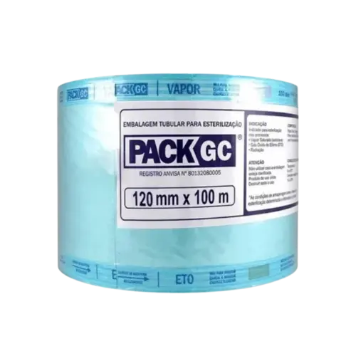 ROLO P/ ESTERELIZAÇÃO 120MMX100M PACK GC