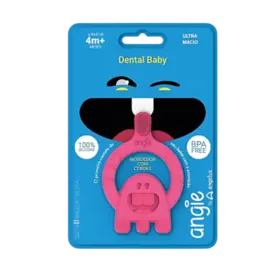 DENTAL BABY ROSA MORDEDOR C/ ESCOVA MASSAGEADORA - ANGELUS