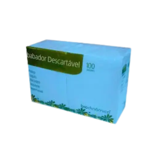 BABADOR DESCARTAVEL AZUL C 100UNID BIODINAMICA
