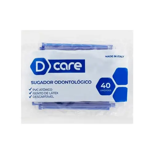 SUGADOR ODONTOLOGICO C/40 AZUL - D CARE
